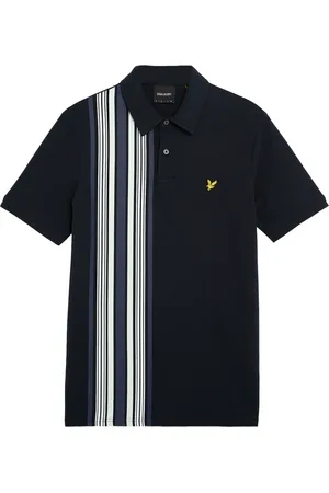 Lyle & Scott Top, Herre, Blå, L, SS Polo Bluser Deck Stripe Polo Shirt