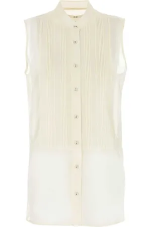 CO Bluser & Skjorter, Dame, , S, Bomuld, Ivory Bomuldsskjorte