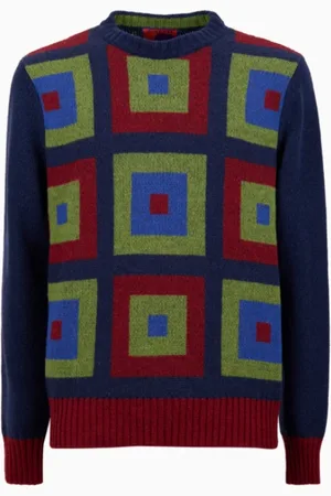 Gallo Strik, Herre, Flerfarvet, XL, Rund hals sweater