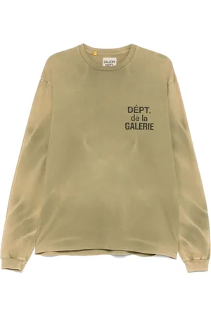 GALLERY DEPT. Top, Herre, Grøn, 2XL, Tie-Dye Crew Neck Sweater
