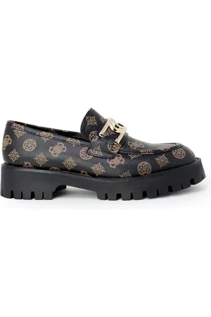 Guess Sko, Dame, Sort, 38 EU, Brun Flad Polyethylen Sko Kvinder