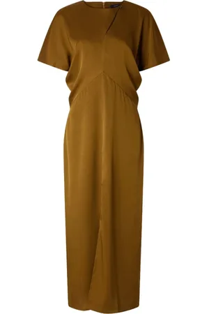 Soeur Kjole, Dame, Brun, XS, Polyester, Draped Kjole