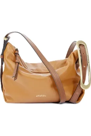 Isabel Marant Taske, Dame, Gul, ONE SIZE, Uld, Mini Leyden Crossbody Taske med Justerbar Strop