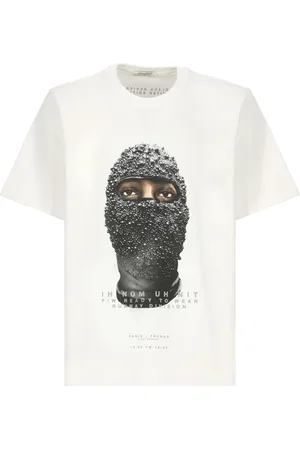 Ih Nom Uh Nit Top, Herre, Hvid, M, Bomuld, Hvid Bomulds T-shirt med Print