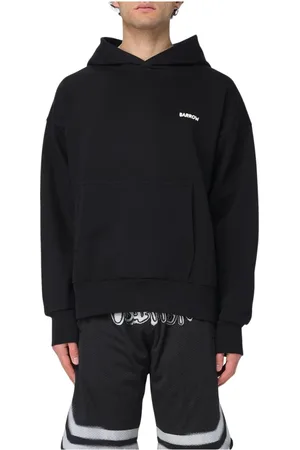 BARROW Sweathshirts & Hoodies, Herre, Sort, L, Bomuld, Bomuld Logo Print Sweatshirt