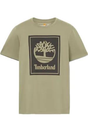Timberland Top, Herre, Grøn, L, Bomuld, Grøn Logo Bomuld T-shirt