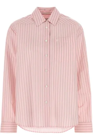 Serafini Bluser & Skjorter, Dame, Lyserød, 3XS, Broderet Poplin Skjorte til Mænd