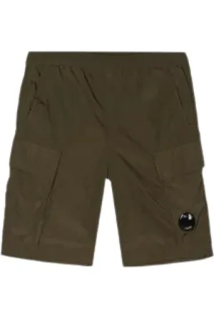 C.P. Company Shorts, Herre, Grøn, S, Denim, Afslappede Denim Shorts til Mænd