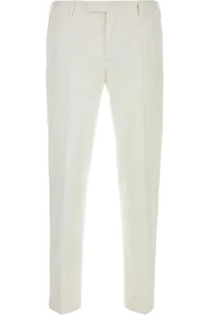 PT Torino Bukser, Herre, Hvid, XL, Bomuld, Hvid Stretch Bomuld Slim Fit Bukser