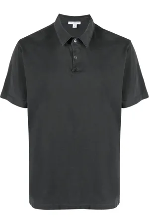 James Perse Top, Herre, Grå, M, Bomuld, Klassisk Polo Skjorte