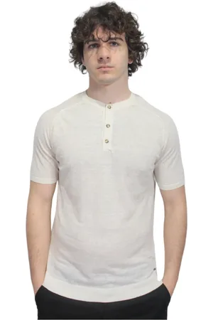 Liu Jo Top, Herre, Hvid, 2XL, Bomuld, Bomuld Linned T-shirt med Crew Neck