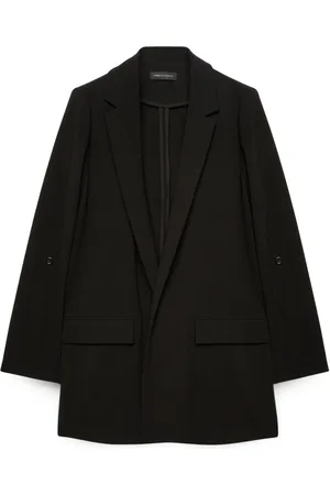 Fiorella rubino Jakke, Dame, Sort, 7XL, Polyester, Blazer med åben front