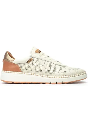 Pikolinos Sko, Dame, , 38 EU, Læder, Off White Damesneaker Komfortkollektion