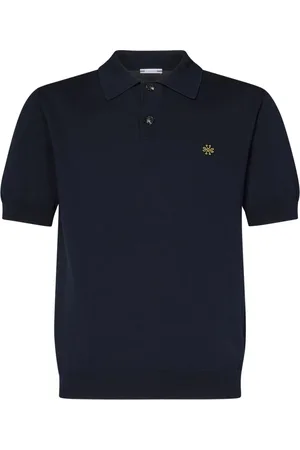 Jacob Cohen Top, Herre, Blå, L, Bomuld, Blå Polo Skjorte med Logo Broderi