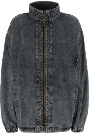 Y / PROJECT Jakke, Dame, Sort, 2XS, Denim, Sort Denim Jakke