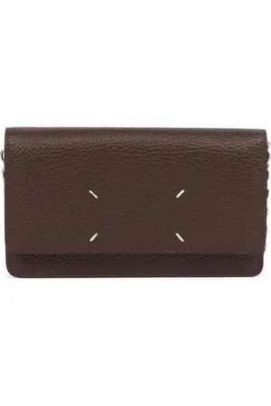 Maison Margiela Taske, Dame, Brun, ONE SIZE, Uld, Brun Kæde-Link Skulderpung