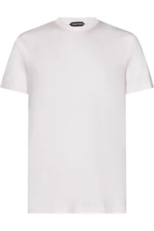 Tom Ford Top, Herre, Lyserød, M, Bomuld, Rosa T-shirts og Polos med TF Logo