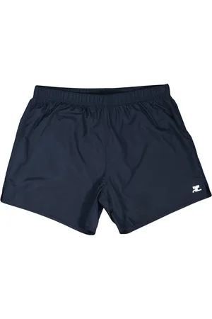 Courrèges Badetøj, Herre, Blå, S, Blå Logo Badeshorts Forår-Sommer 2025