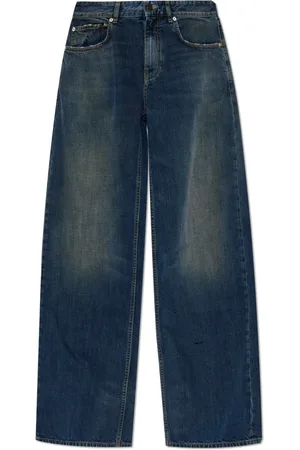 Balenciaga Jeans, Dame, Blå, W26, Denim, Bredbenede jeans