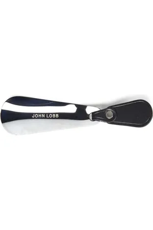 JOHN LOBB Tilbehør, Herre, Sort, ONE SIZE, Sort Kalveskind Metal Tilbehør