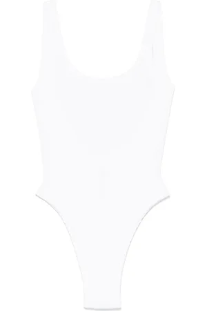 MC2 SAINT BARTH Badetøj, Dame, Hvid, S, Hvidt Havtøj Scoop Neck Badedragt