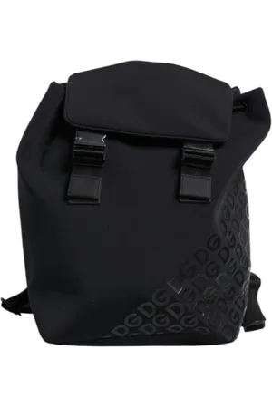 Dolce & Gabbana Taske, Herre, Sort, ONE SIZE, Nylon, Sort Neopren Nylon DG Logo Rygsæk