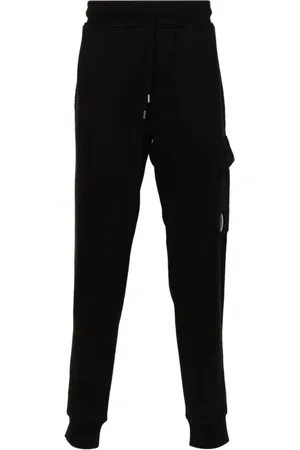 C.P. Company Bukser, Herre, Sort, 2XL, Bomuld, Sort Cargo Sweatpants Casual Stil