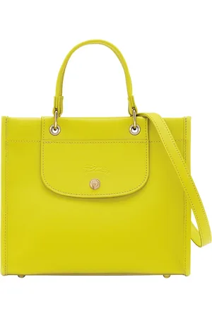 Longchamp Taske, Dame, Grøn, ONE SIZE, Uld, Grøn håndtaske med præget logo og justerbar aftagelig skulderrem