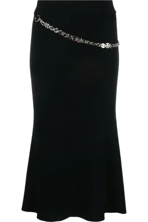 Paco rabanne Kjole, Dame, Sort, L, Uld, Midi Dresses