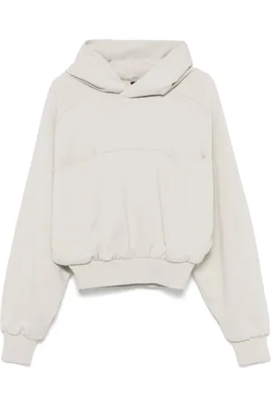 Entire Studios Sweathshirts & Hoodies, Dame, Grå, M, Uld, Double Hooded Stilfuld Top