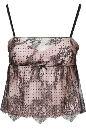 ANIYE BY Top, Dame, Flerfarvet, L, Satin, Blonde Firkantet Halsudskæring Top
