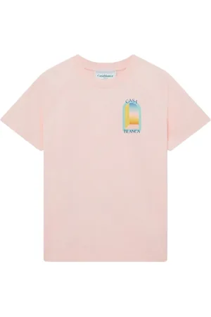 Casablanca Top, Herre, Lyserød, S, Bomuld, Tennis Club Print Cotton T-Shirt