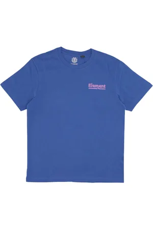 Element Top, Herre, Blå, XL, Bomuld, Navy Herre T-shirt Kortærmet Crew Neck