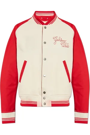 Golden Goose Jakke, Herre, Rød, M, Bomuld, Bomberstil jakke