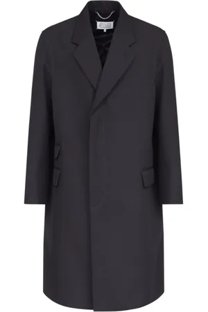 Maison Margiela Frakke, Herre, Sort, L, Uld, Sort Strikket Frakke