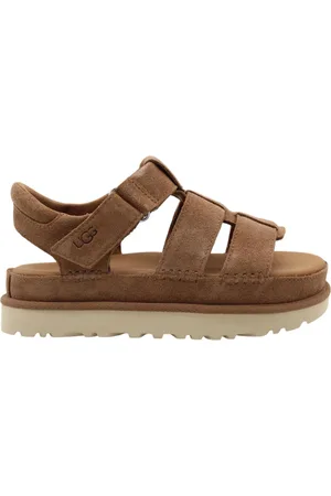 UGG Sko, Dame, Brun, 38 EU, Uld, Stilfulde Beseny Sandaler til Kvinder
