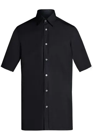 Maison Margiela Skjorte, Herre, Sort, L, Kortærmet skjorte