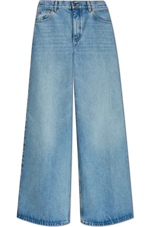 Chloé Jeans, Dame, Blå, W27, Bomuld, Bredbenede jeans