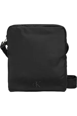 Calvin Klein Taske, Herre, Sort, ONE SIZE, Polyester, Sort Messenger Taske Efterår/Vinter Kollektion