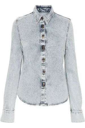 MAGDA BUTRYM Bluser & Skjorter, Dame, Blå, XS, Denim, Blå denimskjorte