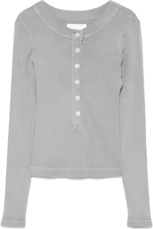 Citizens of Humanity Top, Dame, Grå, XS, Grå Crew Neck Sweater Lange Ærmer