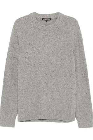 Michael Kors Strik, Herre, Grå, S, Uld, Rund hals sweater