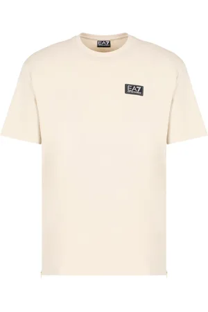 EA7 Top, Herre, , S, Bomuld, Afslappet Bomuld T-Shirt til Mænd