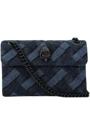 Kurt Geiger Taske, Dame, Blå, ONE SIZE, Uld, Stilfuld Crossbody Taske til Kvinder