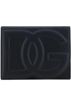 Dolce & Gabbana Taske, Dame, Sort, ONE SIZE, Uld, Maxi Logo Kalveskind Skuldertaske