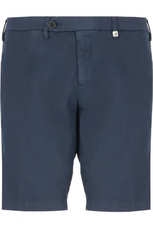 MYTHS Shorts, Herre, Blå, 2XL, Uld, Blå Bermuda Shorts med Lommer