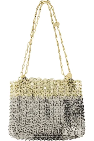 Paco rabanne Taske, Dame, Grå, ONE SIZE, Uld, Sølv Skyline 1969 Taske