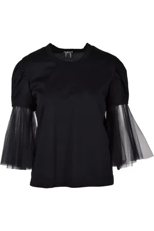 Comme des Garçons Top, Dame, Sort, M, Bomuld, Sort KEI T-shirt 100% bomuld