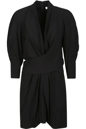 IRO Kjole, Dame, Sort, M, V-Neck Cut-Out Mini Kjole