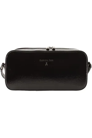 Patrizia Pepe Taske, Dame, Sort, ONE SIZE, Uld, Batak Cross Body Taske - Stilfuld og Sofistikeret